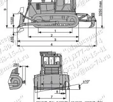 Схема погрузки Трактор Т10МБ