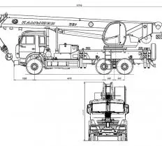Схема погрузки Автокран КС-5576К