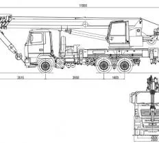 Схема погрузки Автокран КС-55729В