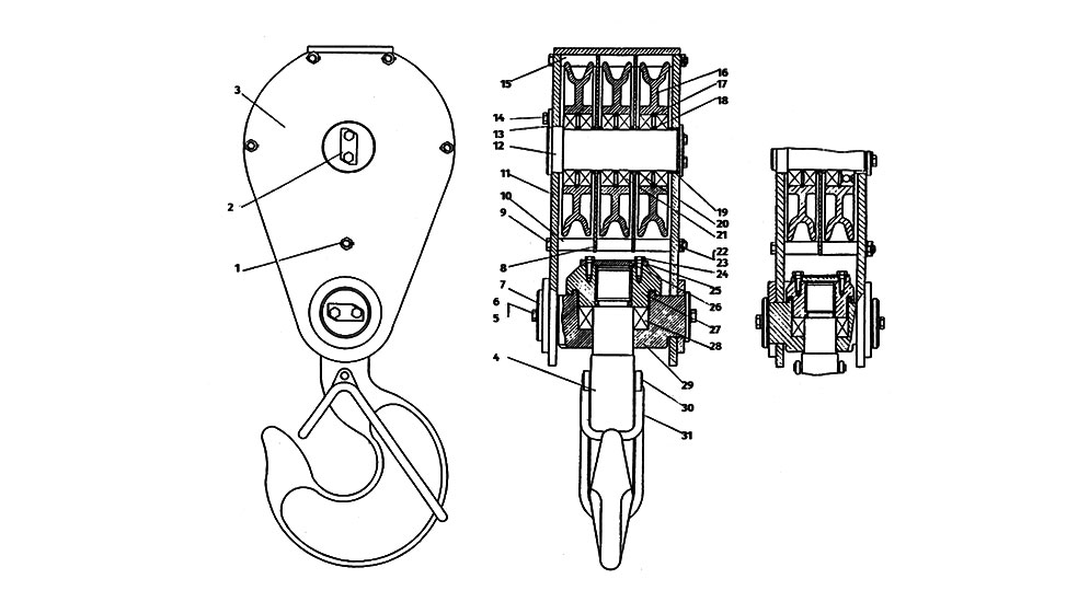 Крюковая подвеска чертеж