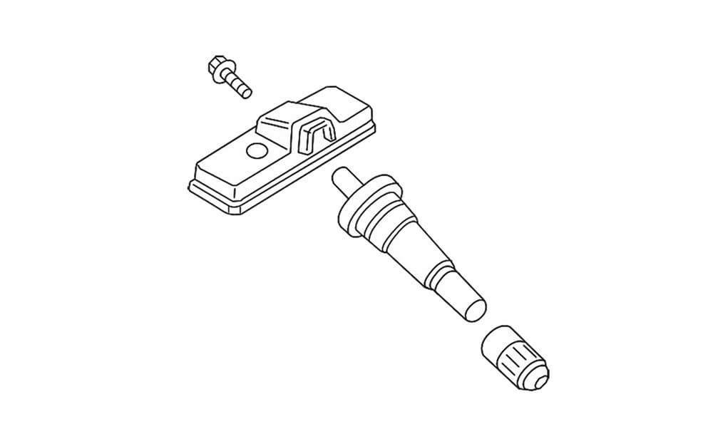 Датчик давления 42607-48020VK (PMV-C215) Toyota Land Cruiser 300 чертеж