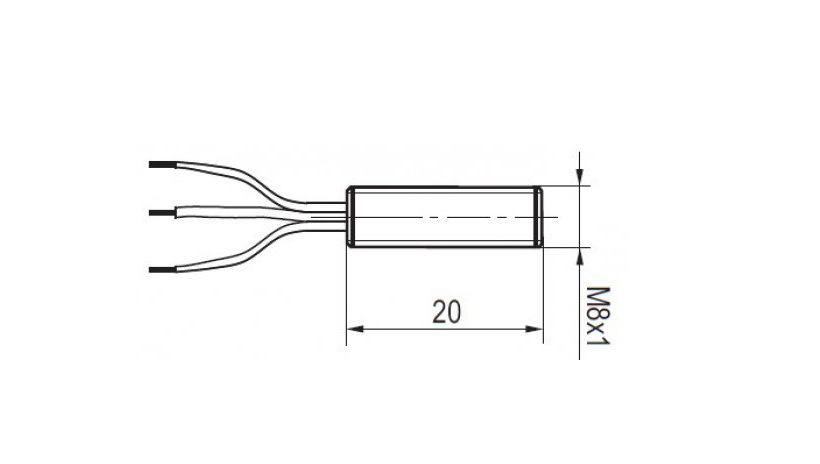 Индуктивный датчик ISB BSP11B-31P-1,5-P-O-0,4 чертеж