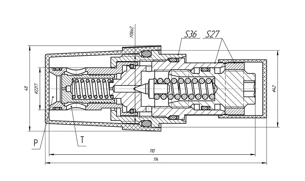 Клапан Е510.32.10 (КП-32-400-40 ОС) чертеж