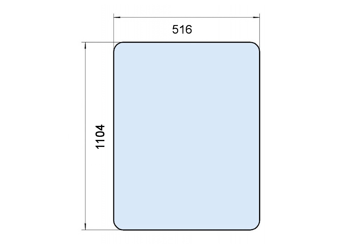 Стекло боковое КМК 2.00-5603071 (1104х516)) в Челябинске, купить в Москве,  цена 1198 руб — Машсервис