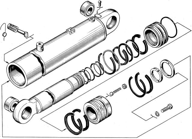 Схема сборки гидроцилиндра