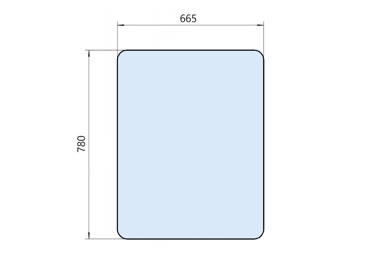 Стекло лобовое большое У.7810.5.758 (780х665) в Челябинске, купить в  Москве, цена 3100 руб — Машсервис