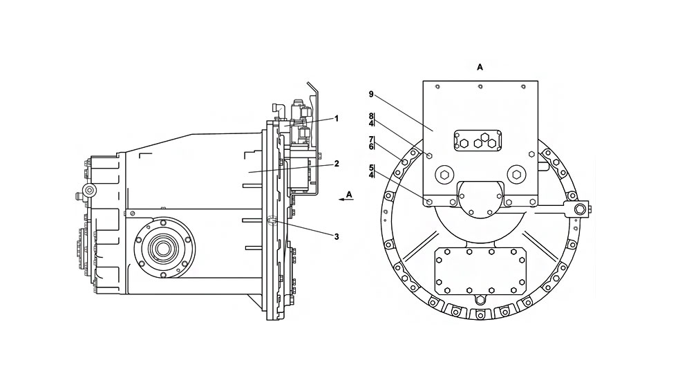 Гидротрансформатор с редуктором 1101-14-2СБ четреж